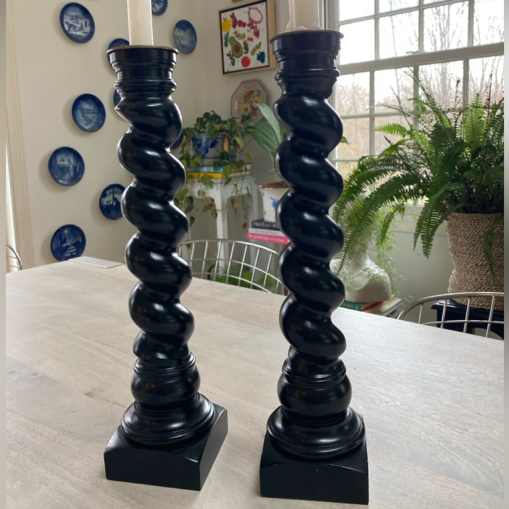 David Linley Barleytwist Candlsticks